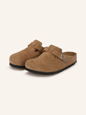 Birkenstock Klapki Boston Soft Footbed braun