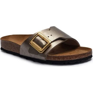 Birkenstock Klapki Catalina CB BF | narrow fit | z dodatkiem skóry