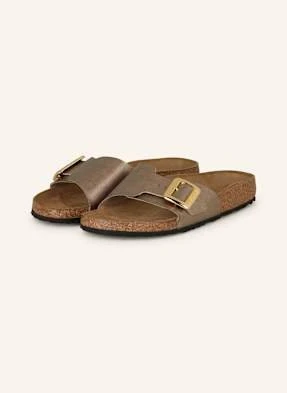 Birkenstock Klapki Catalina Cushion Buckle beige