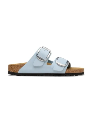 Birkenstock klapki damskie skórzane Arizona Big Buckle niebieski