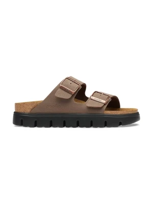 Birkenstock klapki damskie x Papillio Arizona Chunky Birkibuc brązowy