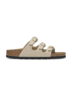 Birkenstock klapki Florida BF damskie kolor beżowy 1029265