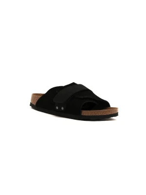 Birkenstock Klapki Kyoto VL | zamsz | narrow fit czarny