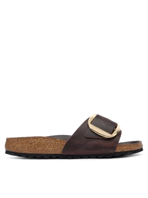 Birkenstock Klapki Madrid Big Buckle 1032914 Brązowy ciemny