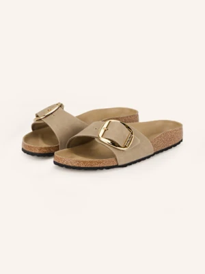 Birkenstock Klapki Madrid Big Buckle beige