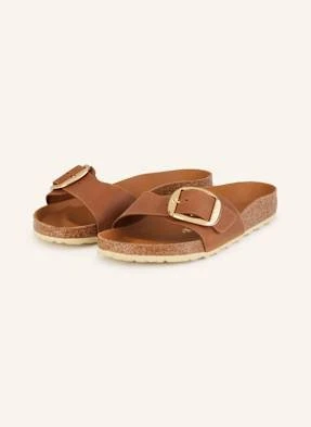 Birkenstock Klapki Madrid Big Buckle braun