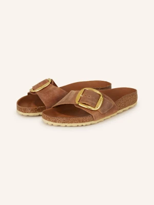 Birkenstock Klapki Madrid Big Buckle braun KONIAKOWY