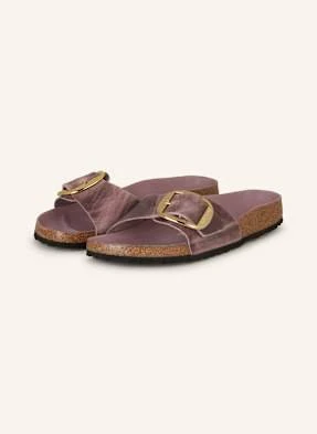 Birkenstock Klapki Madrid Big Buckle Leoi lila