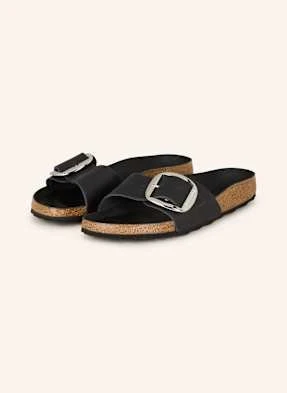 Birkenstock Klapki Madrid Big Buckle schwarz