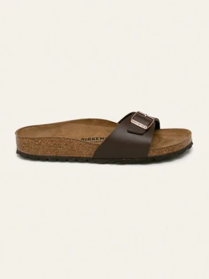 Birkenstock klapki Madrid damskie kolor brązowy 40393