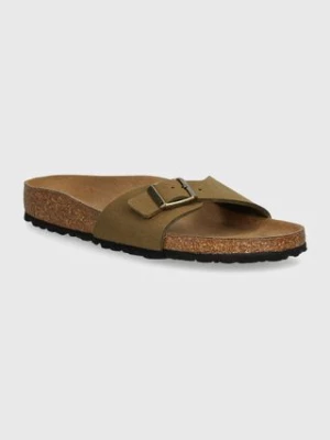 Birkenstock klapki Madrid damskie kolor zielony 1027974