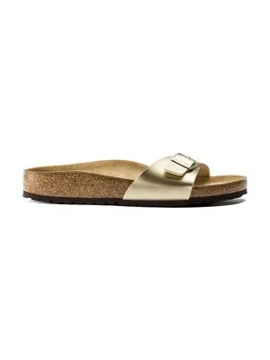 Birkenstock klapki Madrid damskie kolor złoty 1016107