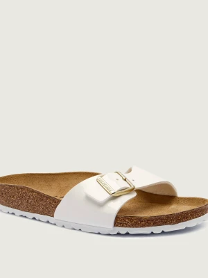Birkenstock Klapki Madrid | narrow fit | z dodatkiem skóry biały