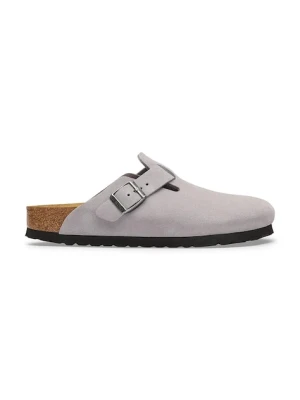Birkenstock klapki mules zamszowe Boston Suede Leather