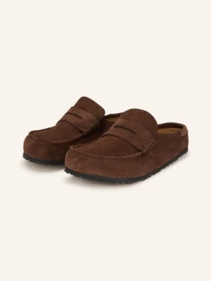 Birkenstock Klapki Naples Wrapped braun