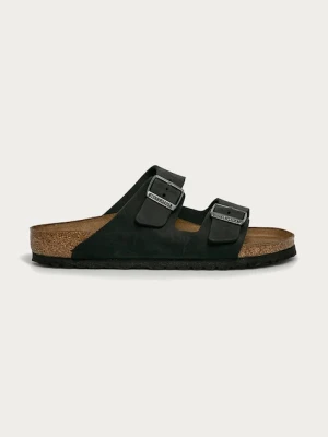 Birkenstock klapki nubukowe Arizona czarny