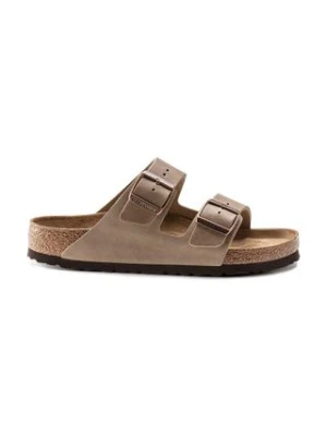 Birkenstock klapki nubukowe Arizona kolor beżowy 552813