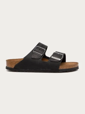 Birkenstock klapki nubukowe Arizona kolor czarny 552113