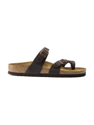 Birkenstock klapki nubukowe Mayari kolor brązowy 171323