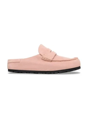 Birkenstock Naples klapki mules damskie nubukowe