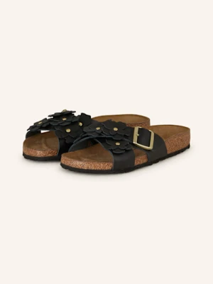Birkenstock Klapki Siena Flowers Le schwarz CZARNY