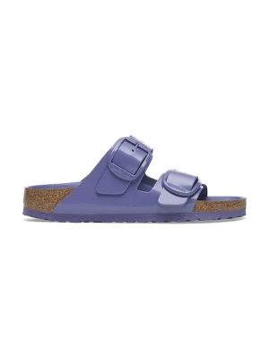 Birkenstock klapki skórzane Arizona Big Buckle damskie kolor fioletowy 1029368