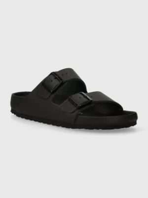 Birkenstock klapki skórzane Arizona damskie kolor czarny 1026843