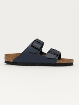 Birkenstock klapki skórzane Arizona damskie kolor granatowy 51153