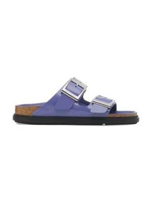 Birkenstock klapki skórzane Arizona Droplet Buckle damskie kolor fioletowy 1029400