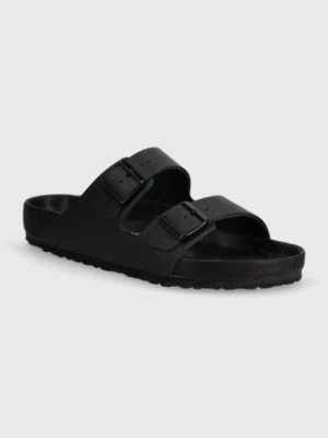 Birkenstock klapki skórzane Arizona męskie kolor czarny 1026824