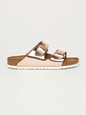 Zdjęcie produktu Birkenstock klapki skórzane Arizona SFB damskie kolor różowy 952093