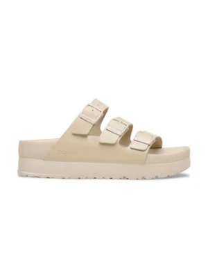 Birkenstock Florida III Flex Platform klapki na platformie damskie skórzane