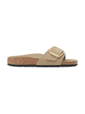 Birkenstock klapki damskie skórzane beżowy