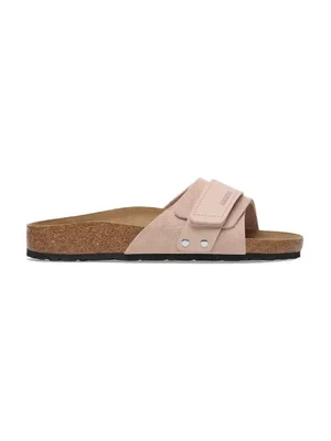 Birkenstock klapki skórzane Oita damskie kolor różowy 1029281