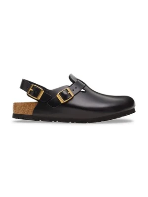 Birkenstock klapki skórzane Tokio HEX damskie kolor czarny 1030819