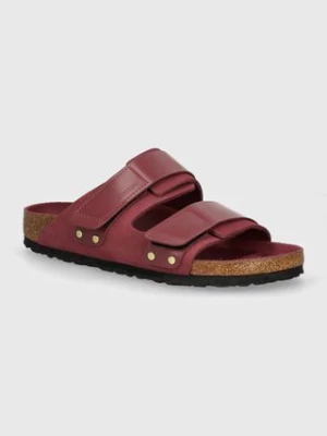 Birkenstock klapki skórzane Uji damskie kolor różowy 1028554