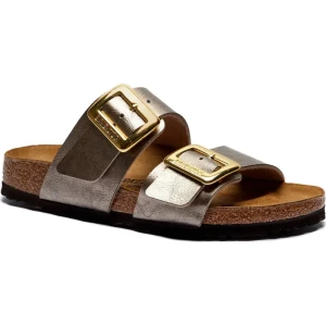 Birkenstock Klapki Sydney CB | narrow fit | z dodatkiem skóry
