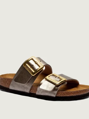 Birkenstock Klapki Sydney CB | narrow fit | z dodatkiem skóry złoty