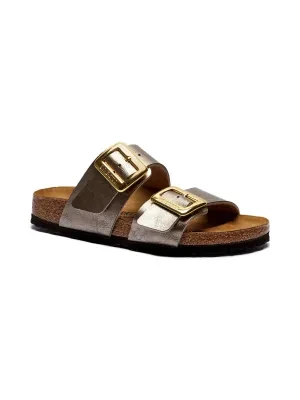 Birkenstock Klapki Sydney CB | z dodatkiem skóry