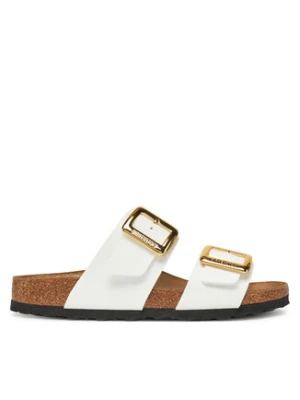 Birkenstock Klapki Sydney Cushion Buckle 1029438 Biały