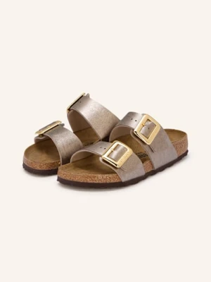 Birkenstock Klapki Sydney Cushion Buckle beige