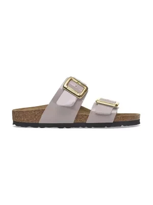 Birkenstock klapki Sydney Patent Cushion Buckle damskie kolor fioletowy 1029473