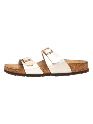 Birkenstock Klapki "Sydney" w kolorze kremowym rozmiar: 35