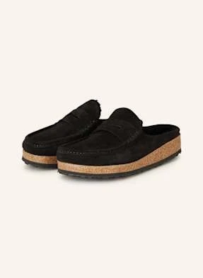 Birkenstock Klapki Typu Mules Naples Shearling schwarz