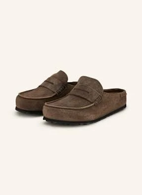 Birkenstock Klapki Typu Mules Naples Wrapped braun