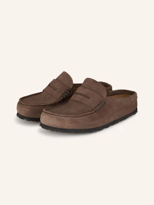 Birkenstock Klapki Typu Mules Naples Wrapped braun