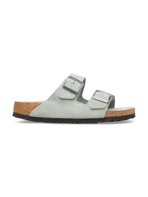 Birkenstock klapki damskie zamszowe Arizona szary