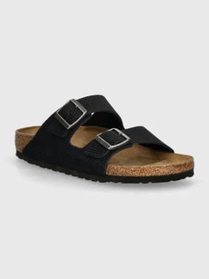 Birkenstock klapki zamszowe Arizona damskie kolor granatowy 1028205