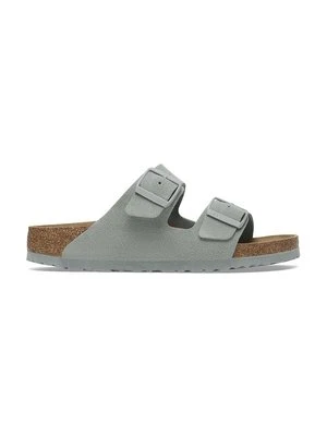 Birkenstock klapki zamszowe Arizona damskie kolor niebieski 1029215