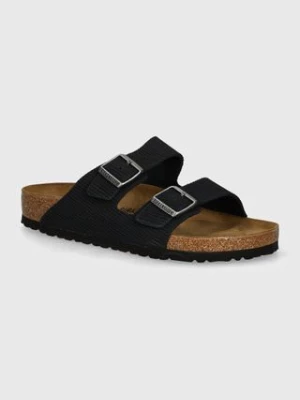 Birkenstock klapki zamszowe Arizona męskie kolor granatowy 1028257